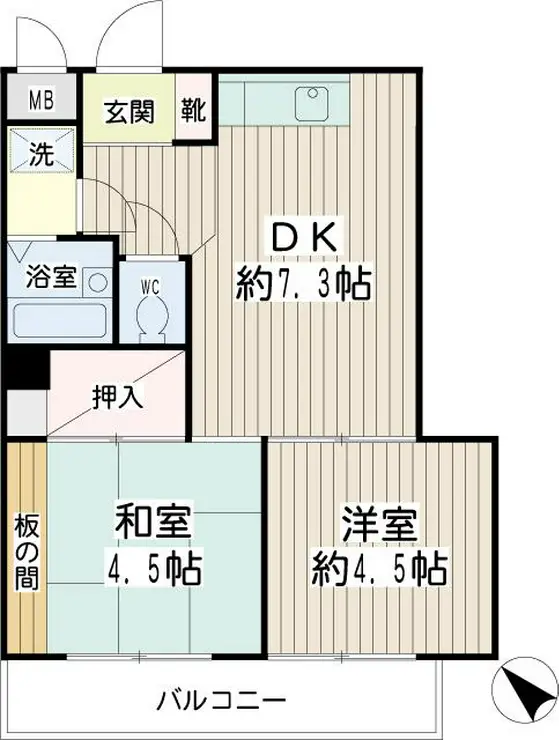 アーバン磯子 2階階 間取り