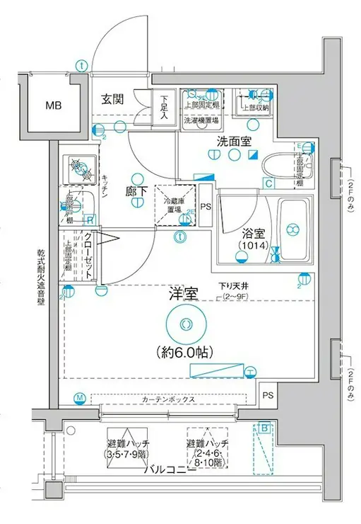 Le’a MARKS横濱 3階階 間取り
