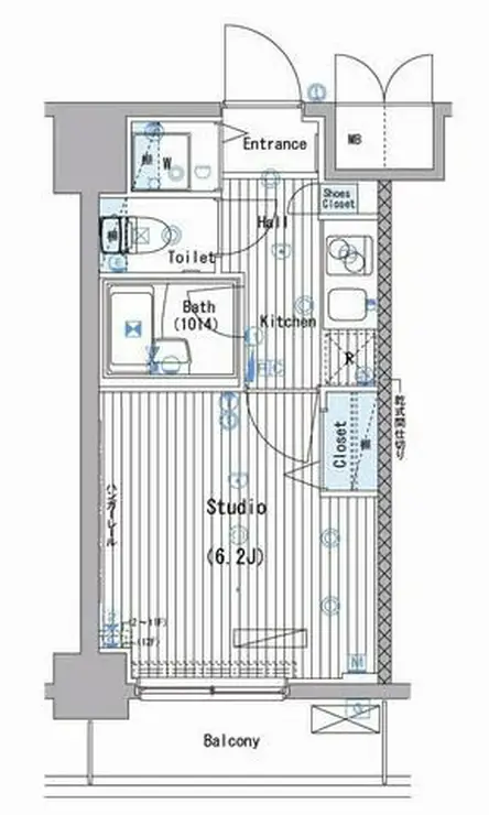 ガーラ・ステージ大塚駅前 7階階 間取り