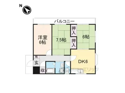 五月ハイツ(3DK/2階)の間取り写真