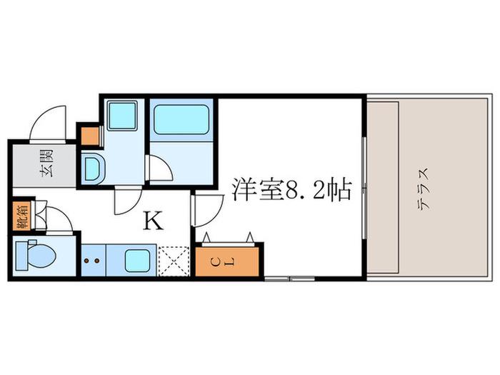 ヴィラ吉田(1K/1階)の間取り写真