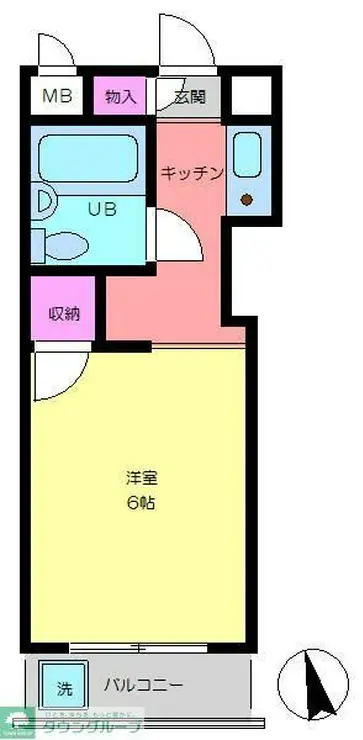 スカイコート西川口 5階階 間取り