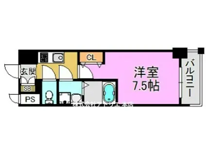 ファーストフィオーレ長田グランディール(1K/10階)の間取り写真