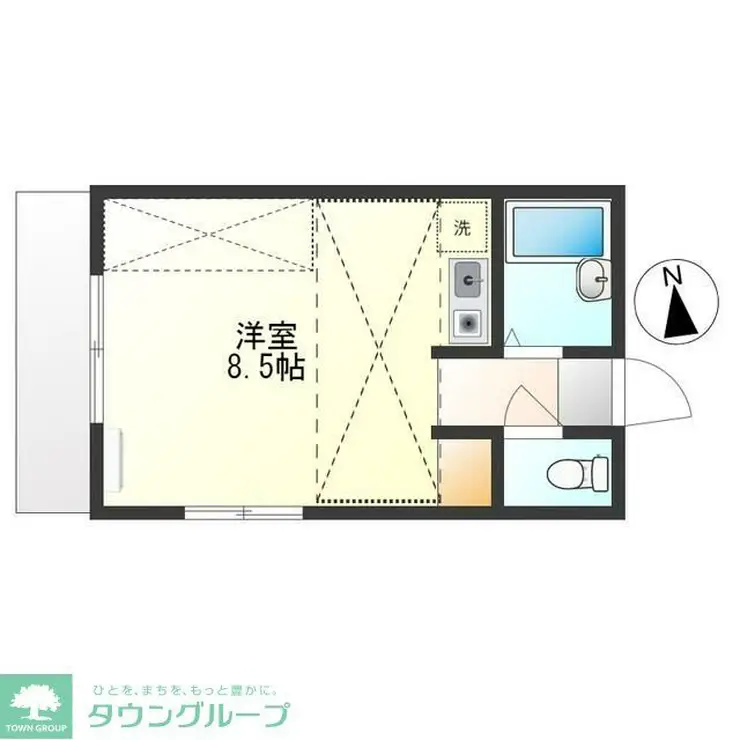 ローズヴィラ明神町 1階階 間取り