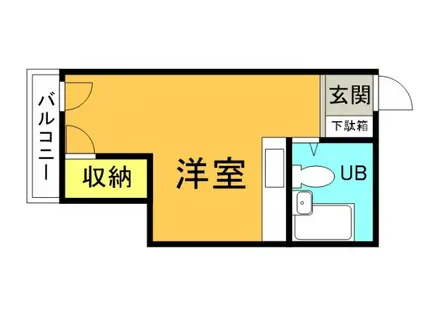 コウノビル(ワンルーム/7階)の間取り写真