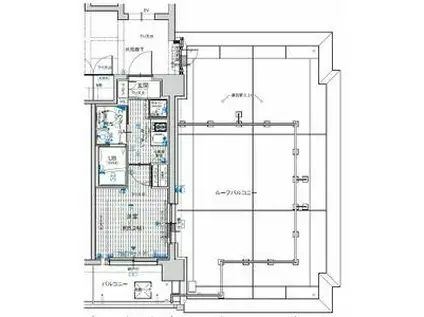 エスリード南堀江リバーサイド(1K/11階)の間取り写真