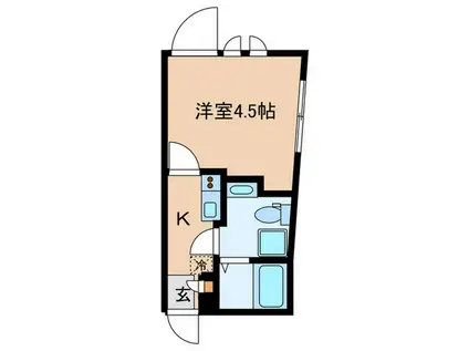 TIMELESSTOBUNERIMA(1K/4階)の間取り写真