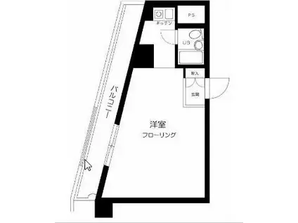 ライオンズプラザ南太田(1K/3階)の間取り写真