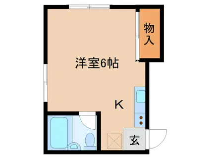 ブライトン法蓮(ワンルーム/1階)の間取り写真