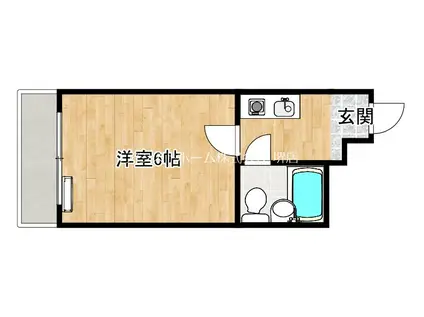 アンビエンス南旅篭(ワンルーム/5階)の間取り写真