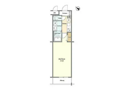 ブレス北新宿(1K/5階)の間取り写真