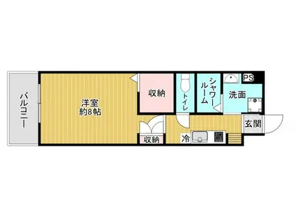 STUDIE小文字通(1K/14階)の間取り写真