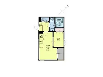 REGALEST CASA北仙台(1LDK/3階)の間取り写真