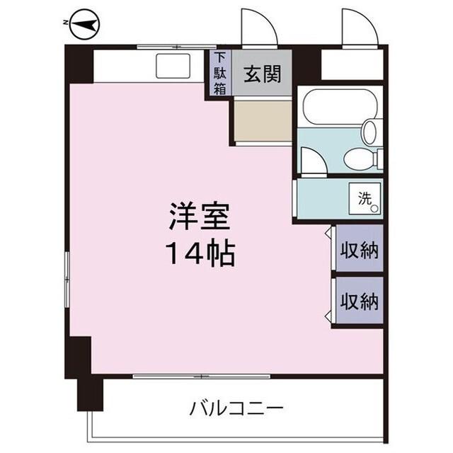 レジデンス ヒロ(ワンルーム/3階)の間取り写真