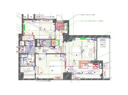 アブレスト動坂(2LDK/12階)の間取り写真