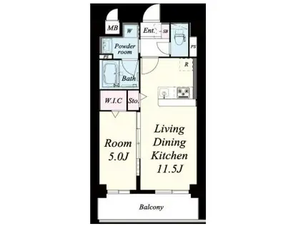 プレ・ラ・メール御影II(1LDK/3階)の間取り写真