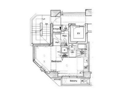 SIN-CITY王子(ワンルーム/7階)の間取り写真