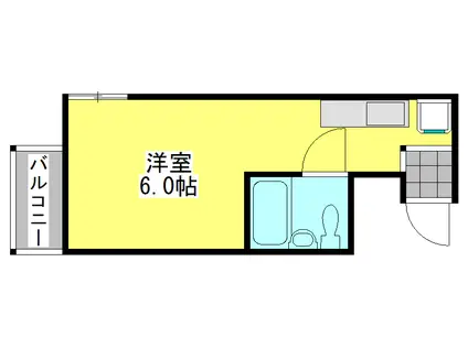 オネスティ大久保参番館(ワンルーム/1階)の間取り写真