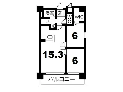 FLAT-T/G(2LDK/5階)の間取り写真