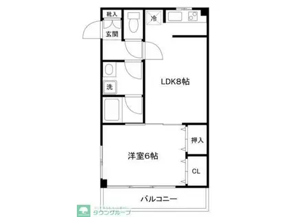 ワコーレ千住マンションA棟(1LDK/1階)の間取り写真