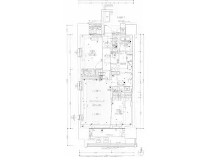 ザ・パークハウス名古屋伏見(2LDK/2階)の間取り写真