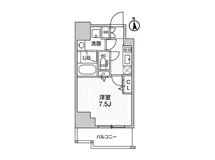 オルタナジュウジョウ(1K/3階)の間取り写真