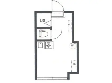 HANA高円寺(ワンルーム/1階)の間取り写真