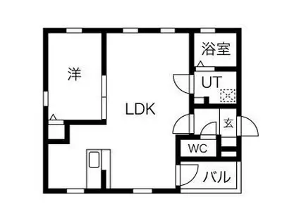 LEO ARIES 大曽根(1LDK/3階)の間取り写真