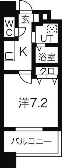 MARCHE一宮(1K/10階)の間取り写真