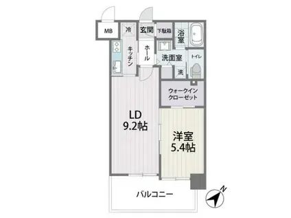 S-FORT筑紫通(1LDK/8階)の間取り写真