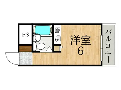 シティホームズ富雄駅前(ワンルーム/5階)の間取り写真