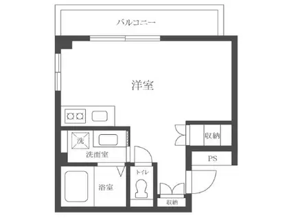 ヴェッセルコート(ワンルーム/3階)の間取り写真