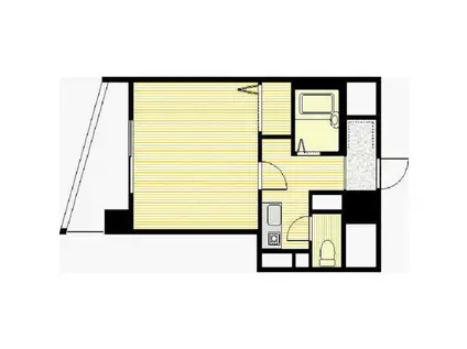 アステラス(1K/2階)の間取り写真