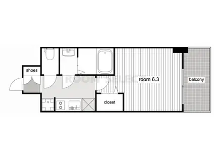 アステリ鶴舞エーナ(1K/12階)の間取り写真