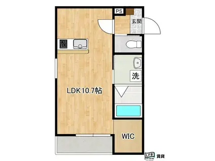 LFB APARTMENT桜木I(ワンルーム/2階)の間取り写真