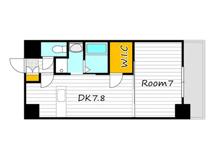 WILLDO岡山駅西口(1LDK/3階)の間取り写真