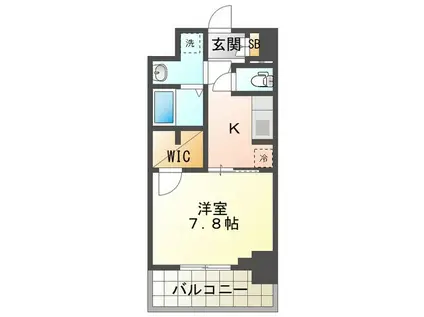S‐RESIDENCE四日市安島ALOGGIO(1K/10階)の間取り写真