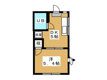 コーポひかり(1DK/1階)の間取り写真