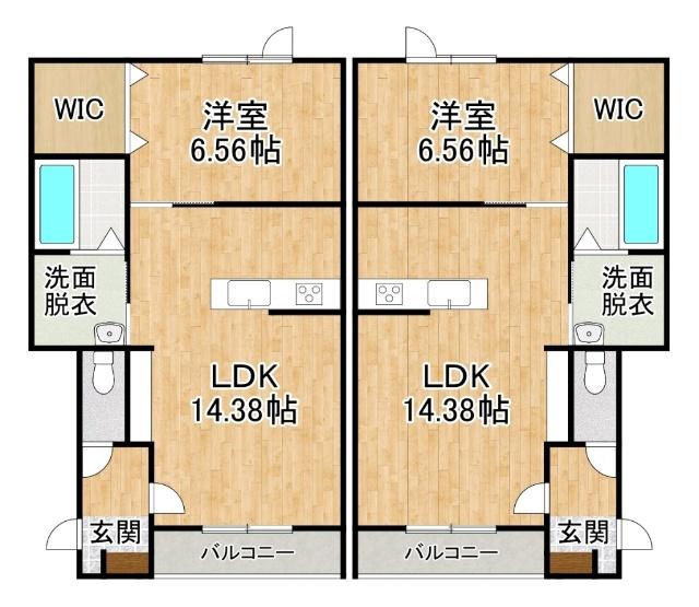 ＪＲ根室本線 帯広駅 徒歩19分 3階建 築11年(1LDK/2階)の間取り写真
