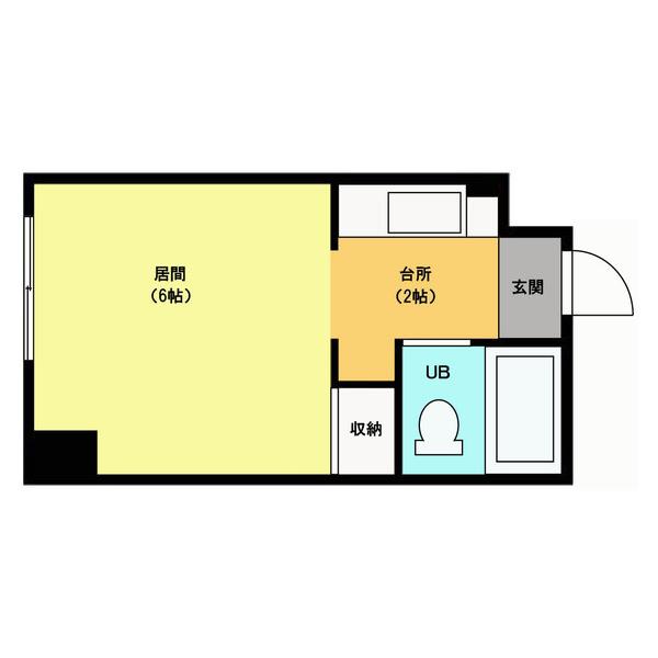 藤井ビル北14条(1K/5階)の間取り写真