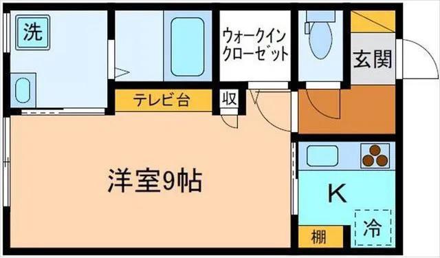 グランノア富山(1K/1階)の間取り写真