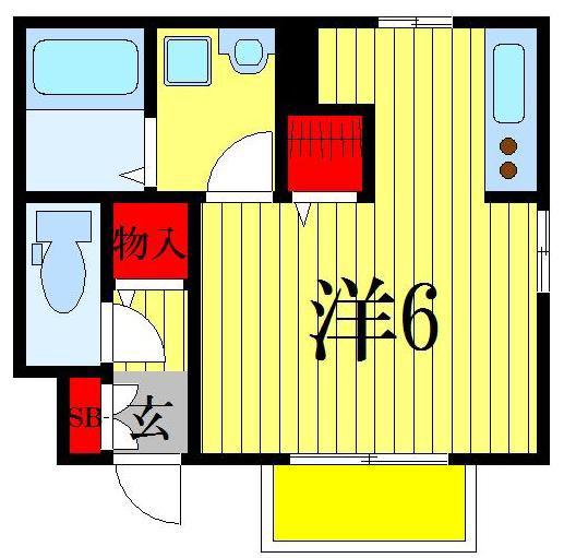 プレジオ樹(1K/1階)の間取り写真