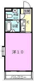 GENTILE IGA UENO(1K/7階)の間取り写真