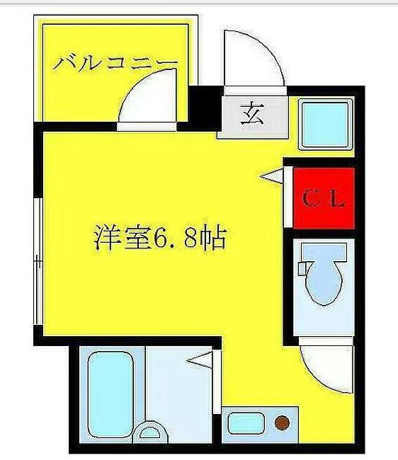 チェルシーハイツ大塚(ワンルーム/3階)の間取り写真