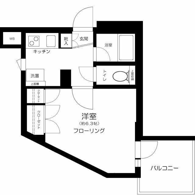 EXIM NISHISUGAMO(1K/3階)の間取り写真