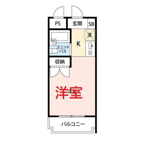 マイナビSTAYパレス川崎(ワンルーム/2階)の間取り写真