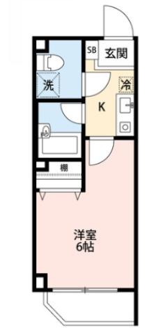 サンコートNA(1K/3階)の間取り写真