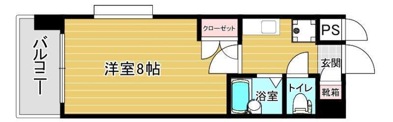 リファレンス吉塚(1K/1階)の間取り写真