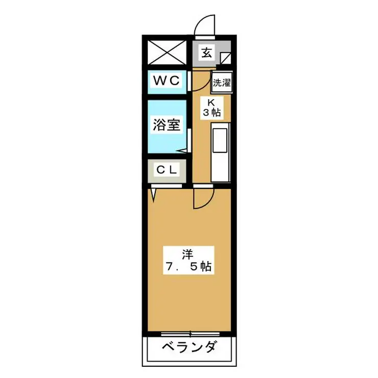 フロイデ八勝園 2階階 間取り