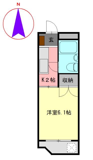 コーポM.A.S(1K/3階)の間取り写真